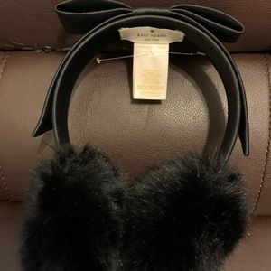 Kate spade earmuffs black brand new